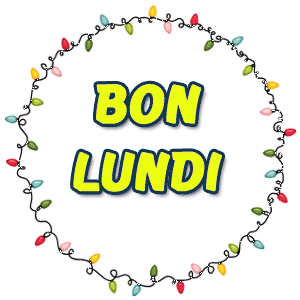 Gif animé Bon lundi guirlande